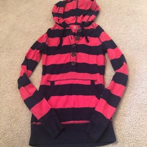 Striped hoodie sz xs